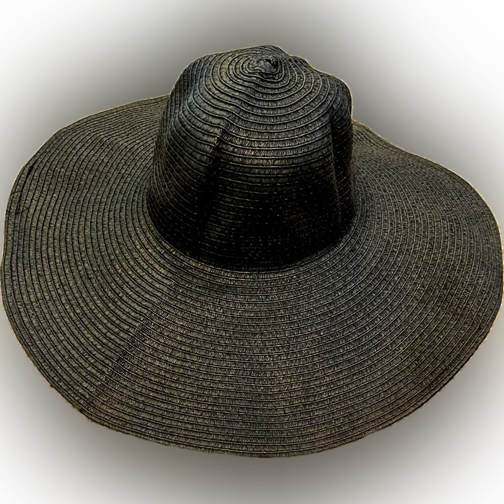 Elegant Black Wide-Brimmed Hat